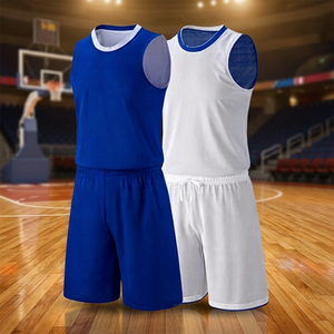 Maillot de basket-ball réversible unisexe sans manches, personnalisé avec logo, de bonne qualité, séchage rapide, anti-humidité, mode sportive estivale - Product Image 3