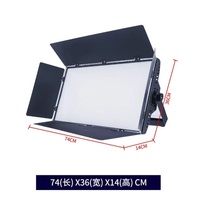 Panneau lumineux LED RVBW 4-en-1 pleine couleur 400W, 1200 LED, silencieux, CRI 95 élevé pour studio TV, diffusion en direct et émission
