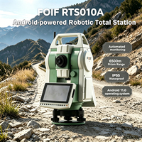 Estación Total Robótica FOIF RTS010A con Sistema Android, Instrumento de Topografía, Alcance del Prisma 6500m