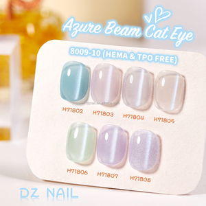 Nuevo Esmalte de Gel para Uñas Azure Beam Cat Eye de DZ, Sin Hema ni Tpo, Secado con Lámpara UV LED - Product Image 3