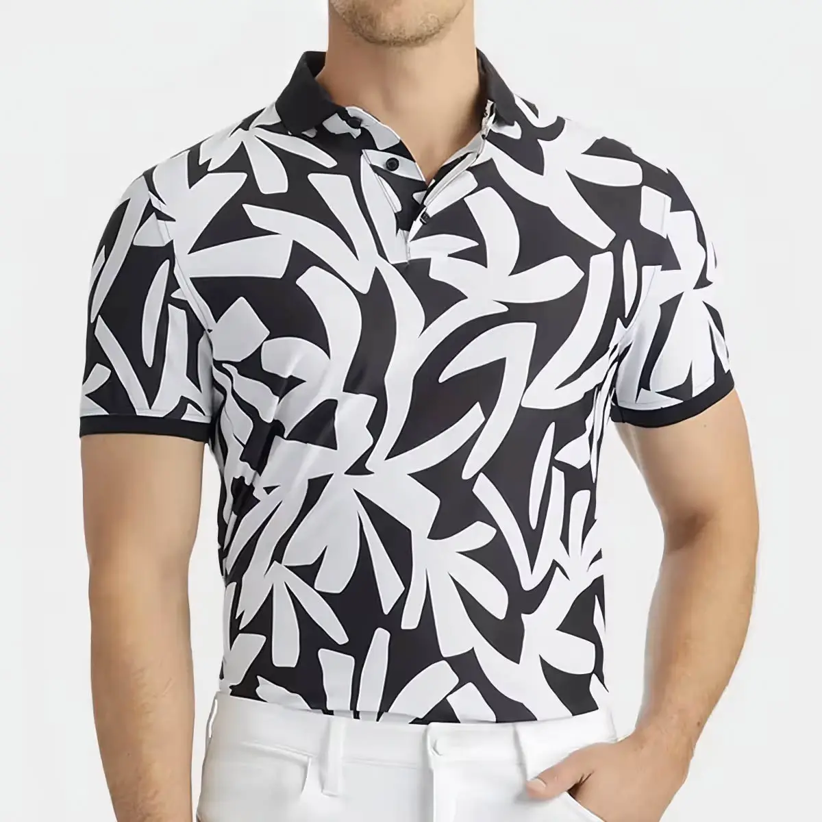 Camiseta polo 100% poliéster de secagem rápida para homens, camisa polo em branco para homens, camiseta polo de sublimação