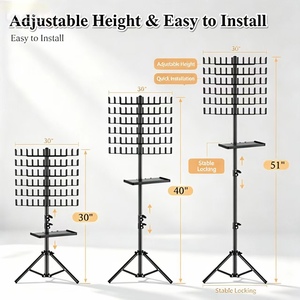 Support réglable double face pour extensions capillaires, 144 crochets, présentoir de salon pour tresses et coiffures - Product Image 3