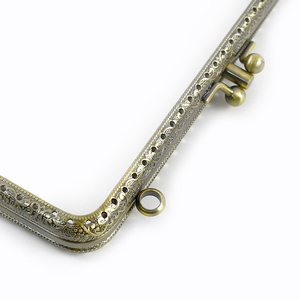 Deepeel BS191 8.5-18cm accessori per borsa in metallo quadrato goffrato telaio <span class=keywords><strong>Kiss</strong></span> Clasp doppio strato staffe per borsa - Product Image 3