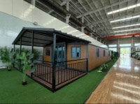 Maison conteneur portable et extensible de 40 pieds sur 20 pieds, Villa préfabriquée de luxe à 2 chambres, Annexe, Maison mobile préfabriquée de 40 pieds