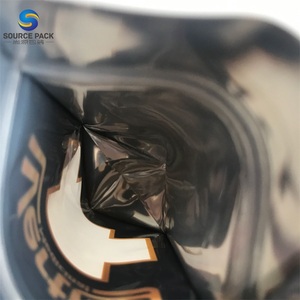 Sac d'emballage en plastique de qualité alimentaire, vente en gros, pochettes debout avec fenêtre transparente - Product Image 4