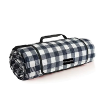 Tapis pliable imperméable Extra Large pour l'extérieur, couvertures de pique-nique en carreaux pour la plage et le Camping