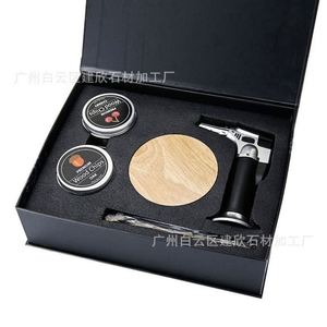 NEW Whiskey Smoke <b>Infuser</b> Hot Selling Smoker with Ice Cubes Torch 6 Natural Wood Chips - Product Image 5