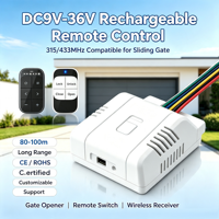Module récepteur télécommande 315/433 MHz personnalisable, alimentation DC9V-36V, pour portail coulissant automatique – Fournisseur d'usine