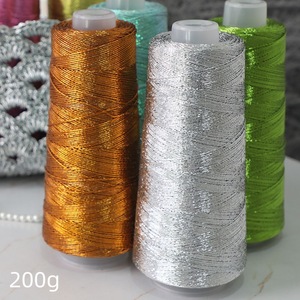 Hilo de Plata Enrollado con Núcleo de Oro, Hilo de Ganchillo de Plata Enrollado con Núcleo, Hilo de Plata Brillante Estilo Feve para Trenzado Especializado - Product Image 2