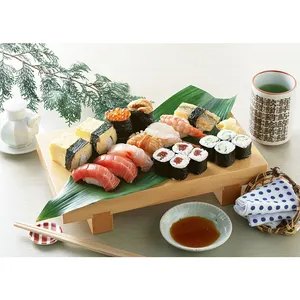 Plato de Sushi Sashimi de Hoja de Bambú Procesada Anti-secado de 100 Hojas Modelo FUTABA P18 de China - Product Image 1