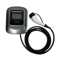 Nouvelle station de recharge pour véhicules électriques durable de 7 kW 32 A avec câble de 5 m, gestion intelligente de l'énergie, contrôlée par application Wi-Fi, pour usage domestique moderne