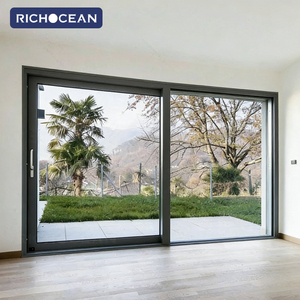 RICHOCEAN <span class=keywords><strong>Puertas</strong></span> <span class=keywords><strong>Corredizas</strong></span> <span class=keywords><strong>de</strong></span> Patio <span class=keywords><strong>de</strong></span> Aluminio con Doble Acristalamiento Personalizadas, Puerta Corrediza <span class=keywords><strong>de</strong></span> Triple <span class=keywords><strong>Vidrio</strong></span> Resistente a Huracanes <span class=keywords><strong>para</strong></span> <span class=keywords><strong>Exteriores</strong></span> - Product Image 4