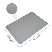 Tapis de litière pour chat en silicone imperméable BPlus, grand format, 86 cm, motif uni, écologique, facile à nettoyer, accessoire pour animaux de compagnie pour chats et chiens