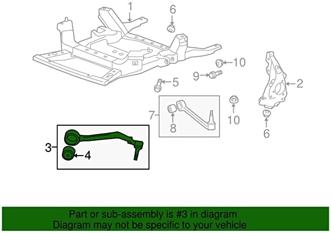 Kit De 10 Brazos De Control Delanteros Inferiores Para Chevy Camaro 2010-2015 | BFO Incluye Barras Y Rótulas