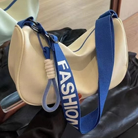 Sac à bandoulière pour femme de style coréen, best-seller, avec fermeture éclair, deux bretelles, polyester, grande capacité, imperméable, polyvalent, décontracté