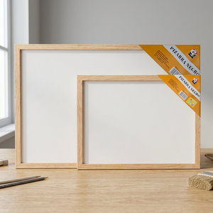 Erpsl Whiteboard 60x90 Cm Wooden Frame UV Printed Magnetic Dry Erase <b>Board</b> Model 10306 for Office School Use - Product Image 3