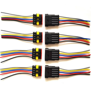 <span class=keywords><strong>3</strong></span>ピン防水ロックコネクタケーブル、オス・メスプラグソケットワイヤーハーネスピグテール（LEDライト/自動車センサー用） - Product Image 3