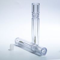 Tubes cosmétiques personnalisés en plastique ABS écologique, applicateur en tube, étiquette privée, OEM, entièrement transparents, vides pour les lèvres