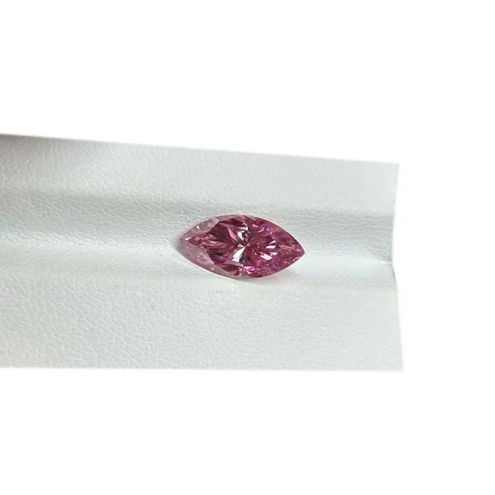 Marquesa corte Rosa Color laboratorio cultivado Moissanite VVS1 diamantes piedra preciosa