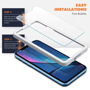 2er-Pack Gehärtetes Glas Displayschutzfolie für iPhone 16 15 14 <span class=keywords><strong>Pro</strong></span> Max Kratzfest HD Klar Film Hüllenfreundlich OEM Großhandel - Product Image 6