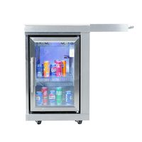 Îlot de cuisine extérieur écologique facile à nettoyer avec robinet et bac à déchets pour patio, station de cuisson BBQ - Direct Usine