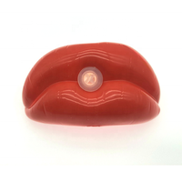 Jokez n Prankz Sifflet en plastique certifié EN71, Lèvres en cire, Sachet plastique, 5-7 ans, Unisexe, Ensemble combiné de 6, Cadeau de fête original, Blagues et farces