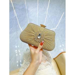 Вечерняя сумочка-клатч для женщин, блестящая сумочка с цепочкой из страз для свадьбы и вечеринки - Product Image 2