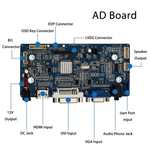 17.3 inch AUO 1920x1080 LVDS 30Pins VGA g173hw01v0 FHD TFT LCD màn hình hiển thị LCD module HD-MI cổng công nghiệp LCD Bảng điều chỉnh - Product Image 5