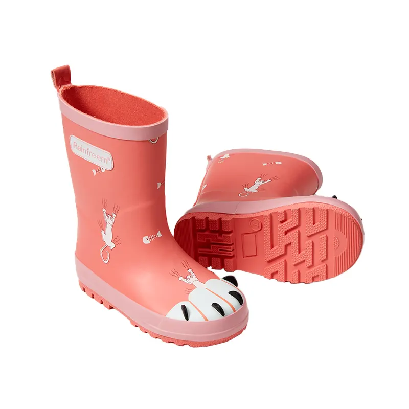 Rainfreem Cheap wholesale Cute Kids Shoes Toddler/Little Kids/Big Kids Rubber Waterproof Rain Boots for boys girls