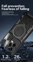Coque de protection d'appareil photo coulissante pour Honor 600 Pro X9D HONOR 600 Lite 5G avec support rotatif à 360° et protection arrière Honor X6D