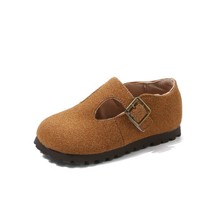 Zapatos Casuales de Cuero para Niñas, Primavera-Otoño 2025, Estilo Retro, Mocasines de Punta Baja, Suela Suave, Estilo Birkenstock, Color Sólido - Product Image 6