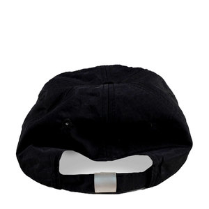 Casquette de baseball en taslon de qualité supérieure, imperméable, noire, style décontracté chic, vente en gros - Product Image 4