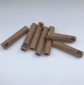 Tube en papier kraft imprimé, écologique, vide, pour baume à lèvres, parfum solide, logo de marque personnalisé disponible - Product Image 3