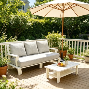 Conjunto <span class=keywords><strong>de</strong></span> <span class=keywords><strong>Mesa</strong></span> y Sillas Metálicas para Exteriores con Sombrilla Central, Estilo para Jardín, Patio y <span class=keywords><strong>Terraza</strong></span>, Muebles <span class=keywords><strong>de</strong></span> Comedor - Product Image 4