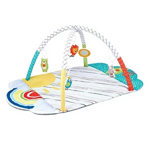 <span class=keywords><strong>Tapis</strong></span> <span class=keywords><strong>de</strong></span> jeu doux pour bébé avec arche amovible, matériaux rembourrés sécurisés, support pour le temps sur le ventre, jouets suspendus pour le développement des nouveau-nés et nourrissons - Product Image 6