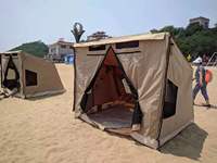 Tente en toile d'aluminium pour camping, toile d'aluminium, ouverture rapide en 30 secondes