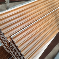 Panneaux muraux 3D en WPC imperméables de 160*24 mm pour salon, hôtel, école et entrepôt - Installation facile avec décor en bois