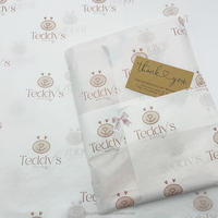 Papier de Soie d'Emballage Cadeau de Luxe Personnalisé, Dorure Or, Logo Imprimé, Or Rose, pour Noël