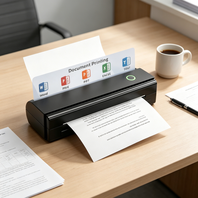 Portable A4 Thermal Printer N80  USB Inkless for Real Estate Agent On-site Contract Listing Document Printing