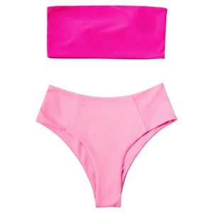 2023 New Floral Print High Cut <b>Push</b> <b>up</b> Quick Dry Two Piece <b>Bikini</b> Swimsuit for Women - Product Image 2