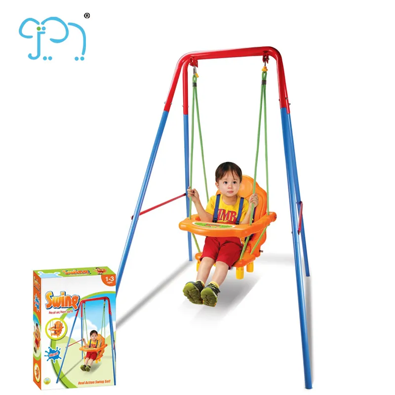 High Quality Baby Kids Swing Seat Set Toy with iron frame