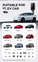 Nouvelle borne de recharge murale AC pour véhicules électriques de 7 kW à 22 kW, 230 V/400 V, certifiée CE/TUV, Type 2, OCPP1.6J, IP65, écran LCD de 4,3 pouces, usage résidentiel et commercial