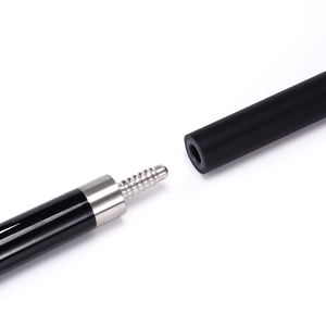 Venta Directa de Fábrica, Taco de Billar de Acero Inoxidable Negro Carbón de 1/2, Punta de 10.5mm, 11.5mm, 13mm con Funda de Arce - Product Image 4