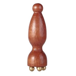 Three Peck Facial Massager Solid Wood Acupressure Stick Eye Meridian <b>Massage</b> Beauty <b>Tool</b> - Product Image 4