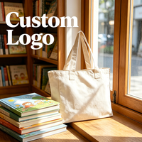 Sacs fourre-tout en toile de coton vierge personnalisables avec logo, sacs de courses en toile de haute qualité pour la publicité d'entreprise et les cadeaux promotionnels