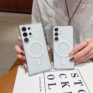 เคสอะคริลิกใสแบบแม่เหล็กสุดหรูสำหรับ Samsung S25 Edge S24 S23 S22 S21 FE Ultra Plus A17 A56 A36 A16 A26 A06 A55 A35 A15 A56 - Product Image 2