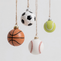 Porte-encens créatif en forme de ballon de sport, encensoir en résine (football, basketball, tennis, baseball), décoration de bureau, 1,5x1,5x1,5 pouces