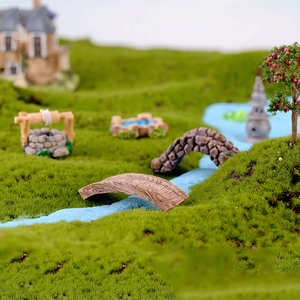 Mini Resin Bridge Pond Figurine <b>Miniatures</b> Landscape Decorations Small Lighthouse Charm Desktop Ornaments DIY Accessories - Product Image 5