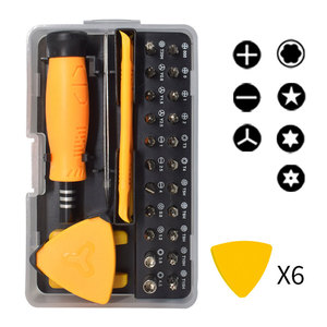 33-in-1 Precision Screwdriver Set with Pry <b>Tools</b> Tweezers Plastic Spudgers Transparent Case <b>for</b> Phone Laptop Watch Repair Kit - Product Image 4
