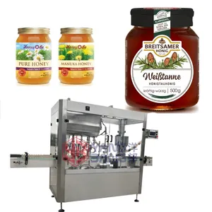 YB-JG4B Honey Bottling Machine Honey Jam Filling Capping Machine Glass Bottle Glass Jar Honey Paste Filling Machine